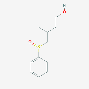 B8622571 4-(Benzenesulfinyl)-3-methylbutan-1-ol CAS No. 88408-81-5
