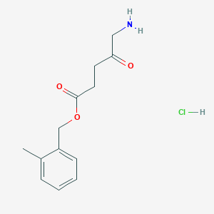 molecular formula C13H18ClNO3 B8622604 2-Methylbenzyl 5-aminolevulinate hydrochloride 