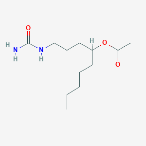 B8622615 1-(Carbamoylamino)nonan-4-YL acetate CAS No. 56380-24-6