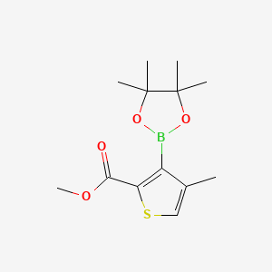 molecular formula C13H19BO4S B8622697 Methyl 4-methyl-3-(4,4,5,5-tetramethyl-1,3,2-dioxaborolan-2-yl)thiophene-2-carboxylate 