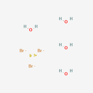 molecular formula Br3H8IrO4 B086227 四水合溴化铱(III) CAS No. 13464-83-0