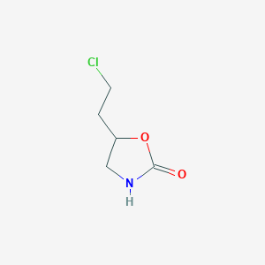 molecular formula C5H8ClNO2 B8622792 5-(2-Chloroethyl)-2-oxazolidinone 