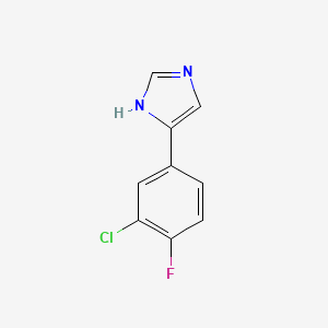 4-(3-chloro-4-fluoro-phenyl)-1H-imidazole