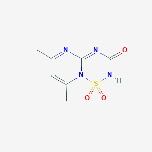 6,8-Dimethyl-1H-1lambda~6~-pyrimido[1,2-b][1,2,4,6]thiatriazine-1,1,3(2H)-trione