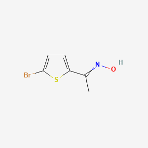 molecular formula C6H6BrNOS B8622877 2-Bromo-5-acetyl thiophene oxime 