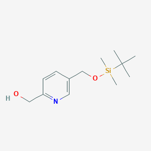 molecular formula C13H23NO2Si B8622915 5-(tert-Butyldimethylsilyloxymethyl)-2-(hydroxymethyl)pyridine 