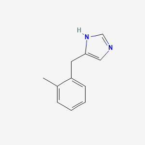 molecular formula C11H12N2 B8622919 4-(2-Methylbenzyl)-1h-imidazole 