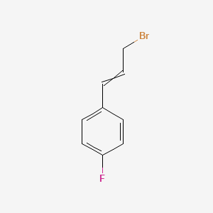 molecular formula C9H8BrF B8622936 4-Fluorocinnamyl bromide 