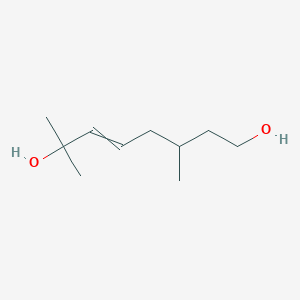 molecular formula C10H20O2 B8622944 3,7-Dimethyloct-5-ene-1,7-diol CAS No. 1564-99-4