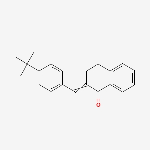 molecular formula C21H22O B8622951 2-(4-tert-butylbenzylidene)-3,4-dihydro-1(2H)-naphthalenone 