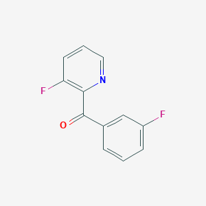 molecular formula C12H7F2NO B8622955 (3-Fluorophenyl)-(3-fluoropyridin-2-yl)-methanone 