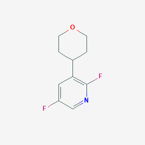 molecular formula C10H11F2NO B8622963 2,5-Difluoro-3-(tetrahydro-pyran-4-YL)-pyridine 