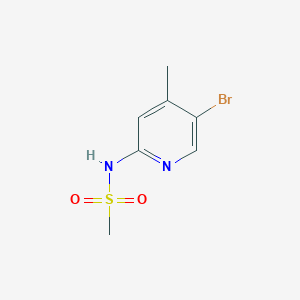 molecular formula C7H9BrN2O2S B8622977 N-(5-Bromo-4-methyl-2-pyridinyl)methanesulfonamide 