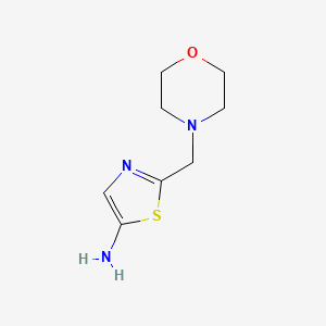 molecular formula C8H13N3OS B8622998 2-Morpholin-4-ylmethyl-thiazol-5-ylamine 