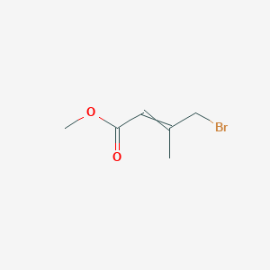 molecular formula C6H9BrO2 B8623021 Methyl 4-bromo-3-methylbut-2-enoate 