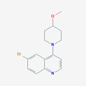 1-(6-Bromo-4-quinolyl)-4-piperidyl methyl ether