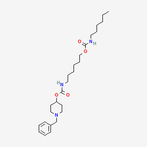 1-Benzyl-4-[6-(hexylcarbamoyloxy)hexylcarbamoyloxy] piperidine