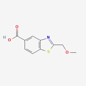 molecular formula C10H9NO3S B8623089 2-Methoxymethyl-benzothiazole-5-carboxylic acid 