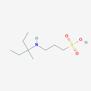 molecular formula C9H21NO3S B8623123 3-[(3-Methylpentan-3-yl)amino]propane-1-sulfonic acid CAS No. 819863-16-6