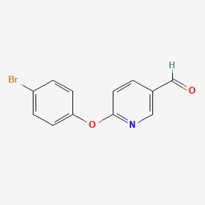 molecular formula C12H8BrNO2 B8623167 6-(4-Bromophenoxy)pyridine-3-carbaldehyde 