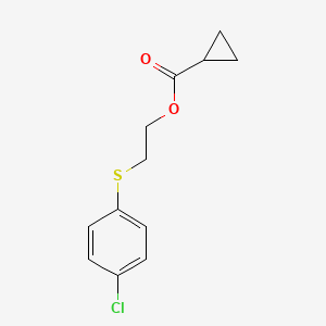 2-[(4-Chlorophenyl)sulfanyl]ethyl cyclopropanecarboxylate