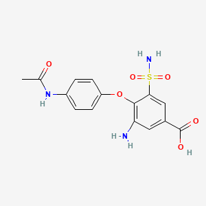 4-(4-Acetamidophenoxy)-3-amino-5-sulfamoylbenzoic acid