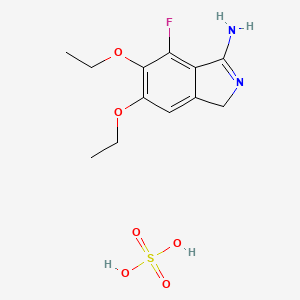 1H-Isoindol-3-amine, 5,6-diethoxy-4-fluoro-, sulfate (1:1)