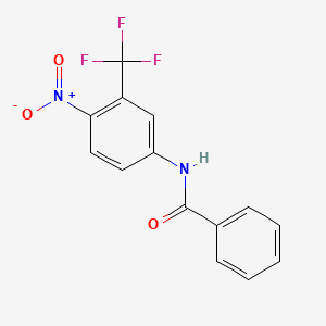 molecular formula C14H9F3N2O3 B8623248 N-Benzoyl-3-(trifluoromethyl)-4-nitroaniline CAS No. 117367-10-9