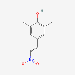 molecular formula C10H11NO3 B8623270 2,6-Dimethyl-4-(2-nitrovinyl)phenol 