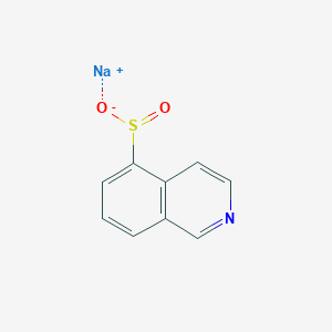molecular formula C9H6NNaO2S B8623286 Sodium isoquinoline-5-sulfinate 