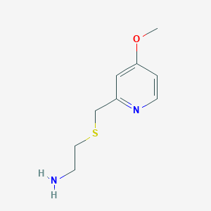 molecular formula C9H14N2OS B8623310 2-(2-Aminoethylthiomethyl)-4-methoxypyridine CAS No. 62734-11-6
