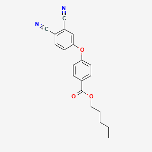 molecular formula C20H18N2O3 B8623323 Pentyl 4-(3,4-dicyanophenoxy)benzoate CAS No. 919766-66-8