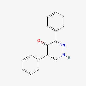 molecular formula C16H12N2O B8623378 3,5-Diphenyl-1H-pyridazin-4-one CAS No. 961-01-3