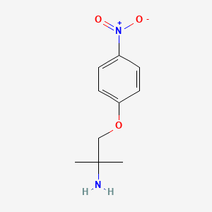 {1,1-Dimethyl-2-[(4-nitrophenyl)oxy]ethyl}amine