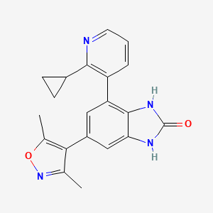 4-(2-cyclopropylpyridin-3-yl)-6-(3,5-dimethylisoxazol-4-yl)-1H-benzo[d]imidazol-2(3H)-one