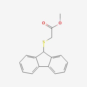 molecular formula C16H14O2S B8623418 Methyl [(9H-fluoren-9-yl)sulfanyl]acetate CAS No. 115162-42-0