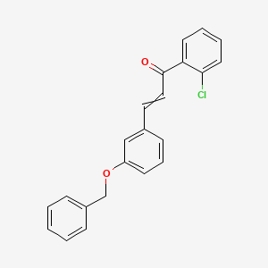 molecular formula C22H17ClO2 B8623470 3-[3-(Benzyloxy)phenyl]-1-(2-chlorophenyl)prop-2-en-1-one CAS No. 609815-15-8