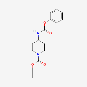 molecular formula C17H24N2O4 B8623480 Tert-butyl 4-[(phenoxycarbonyl)amino]piperidine-1-carboxylate 