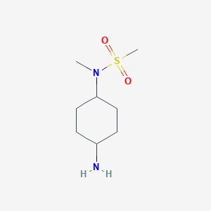 molecular formula C8H18N2O2S B8623502 N-(4-amino-cyclohexyl)-N-methyl-methanesulfonamide 
