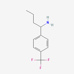1-[4-(Trifluoromethyl)phenyl]butan-1-amine