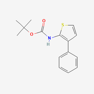 molecular formula C15H17NO2S B8623542 2-(N-Boc-amino)-3-phenyl-thiophene 