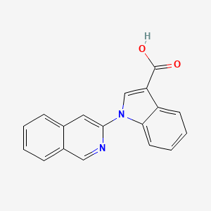 molecular formula C18H12N2O2 B8623544 1-(Isoquinolin-3-yl)-1H-indole-3-carboxylic acid CAS No. 649550-89-0