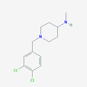 molecular formula C13H18Cl2N2 B8623562 1-(3,4-Dichlorobenzyl)-n-methylpiperidin-4-amine 