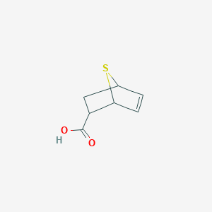 molecular formula C7H8O2S B8623575 7-Thiabicyclo[2.2.1]hept-5-ene-2-carboxylic acid CAS No. 260543-80-4