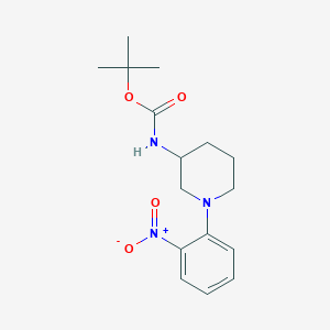 TERT-BUTYL N-[1-(2-NITROPHENYL)PIPERIDIN-3-YL]CARBAMATE