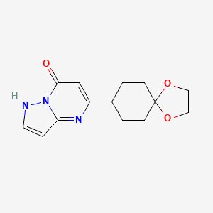 5-(1,4-Dioxaspiro[4.5]decan-8-yl)pyrazolo[1,5-a]pyrimidin-7-ol