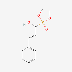 molecular formula C11H15O4P B8623635 Dimethyl (1-hydroxy-3-phenylprop-2-en-1-yl)phosphonate CAS No. 149794-31-0