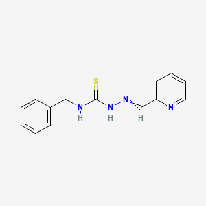 molecular formula C14H14N4S B8623672 4-Benzyl-1-(pyridin-2-ylmethylidene)thiosemicarbazide 