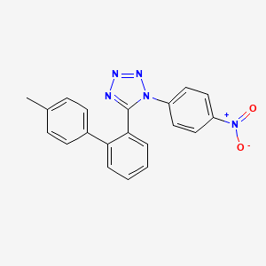 molecular formula C20H15N5O2 B8623678 5-(4'-Methyl[1,1'-biphenyl]-2-yl)-1-(4-nitrophenyl)-1H-tetrazole CAS No. 143805-50-9