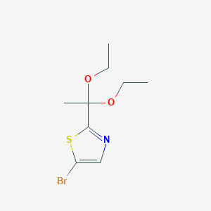 5-Bromo-2-(1,1-diethoxyethyl)-1,3-thiazole